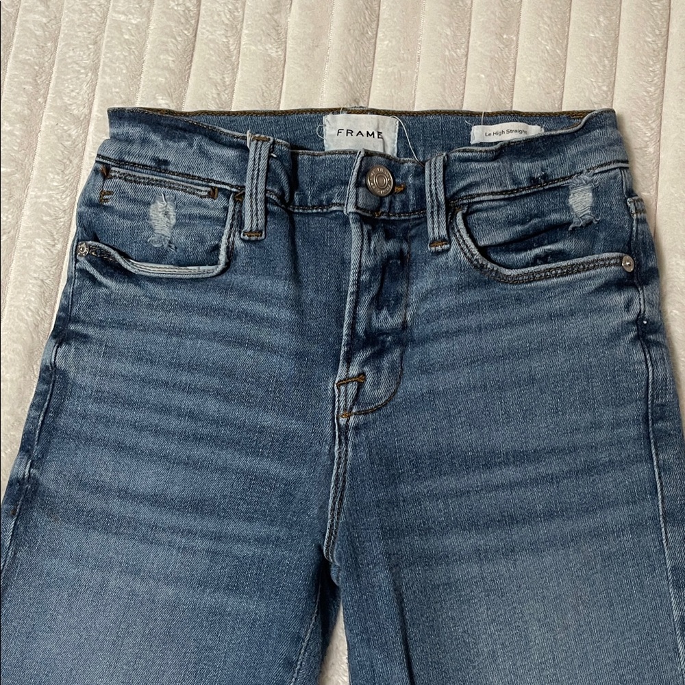 FRAME Le High Straight Jean | Size 26 - Picture 2 of 9